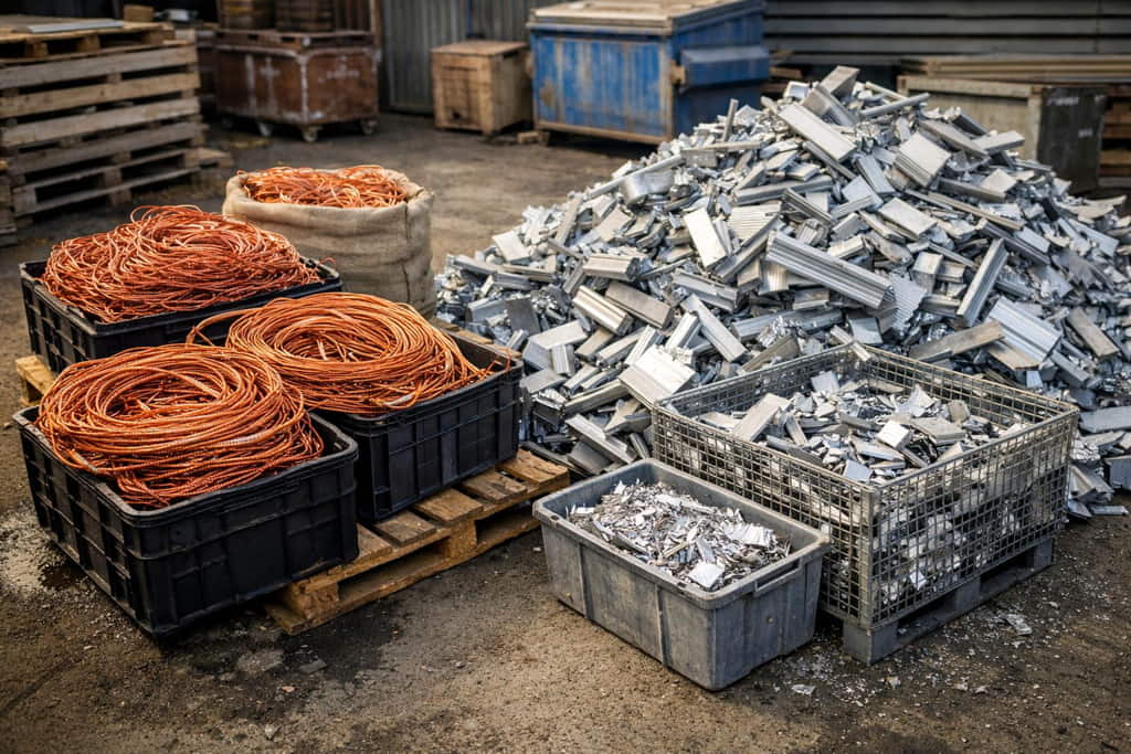 Διαλογή και συλλογή scrap μετάλλων για ανακύκλωση
